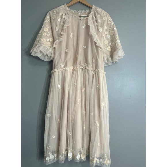 SALT Rosalind Embroidered Tulle Dress XL - Picture 5 of 13